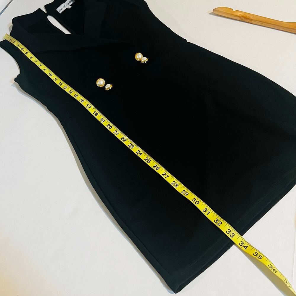 Almost Famous Button Detail Sleeveless Dress Size L Large NWT Black - Picture 5 of 6